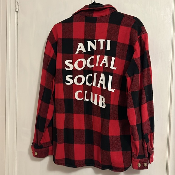 Anti Social Social Club Flannel Shirt - Picture 2 of 3